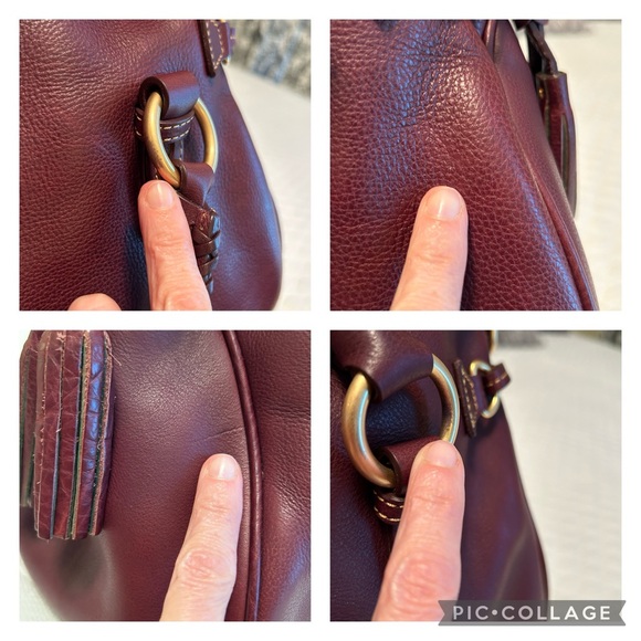 Dooney & Bourke Large Florentine Satchel in Plum!! - Picture 11 of 16